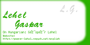 lehel gaspar business card